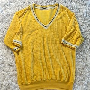 Vintage Mister Man Terry v neck XL
